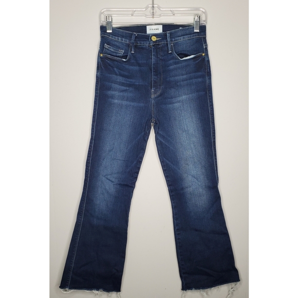 FRAME Le Sylvie Kick Boot Raw Edge -Size 28 - Picture 2 of 8